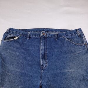 Dickies Casual Button Zip Denim Medium Wash Jeans Mens Size 46x30 Blue
